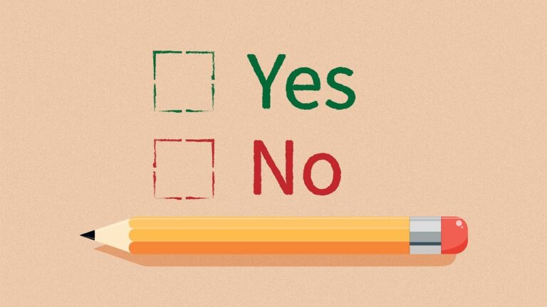 Choosing yes over no